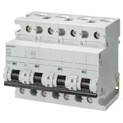 Автоматический выключатель Siemens 10kA, 4-пол., B-80A, 1,5x4 мод., 5SP4480-6