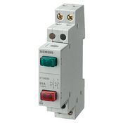 Выключатель Siemens без фиксации/ с фиксацией (регулируется), 20А, 400V AC, 1 н.о. + 1 н.з. х 2, зеленая кнопка + красная кнопка