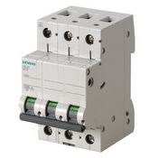 Автоматический выключатель Siemens C1 A / 3 пол. / 4,5 k A / 3 модуля / 5SL3301-7