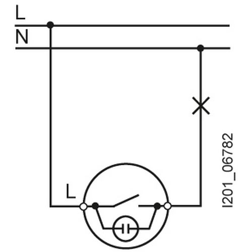Схема подключения одноклавишого выключателя Сименс