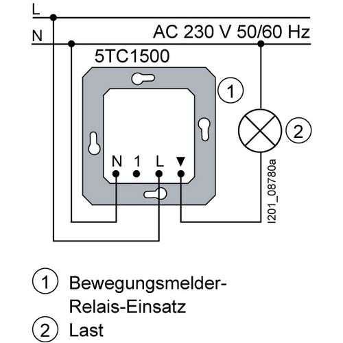 Схема подключения датчика движения Siemens для любых нагрузок