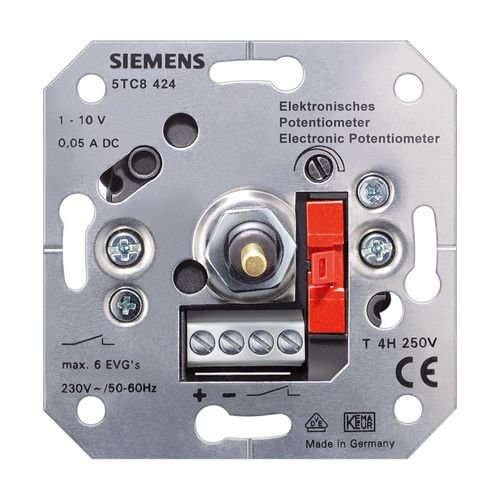 Внешний вид потенциометра поворотного с кнопочным выкл. для люм. ламп ЭПРА Siemens